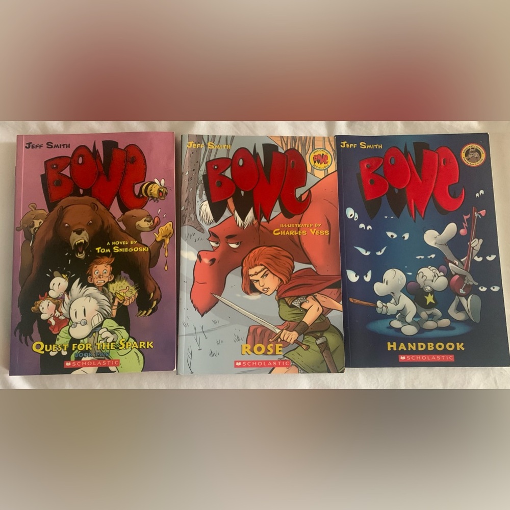 Set of 3 BONE Paperback Books by Tom Snoegoski